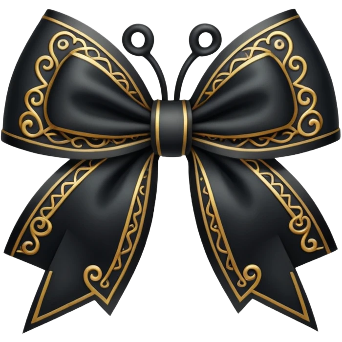 A bow in the style of wicked movie  emoji