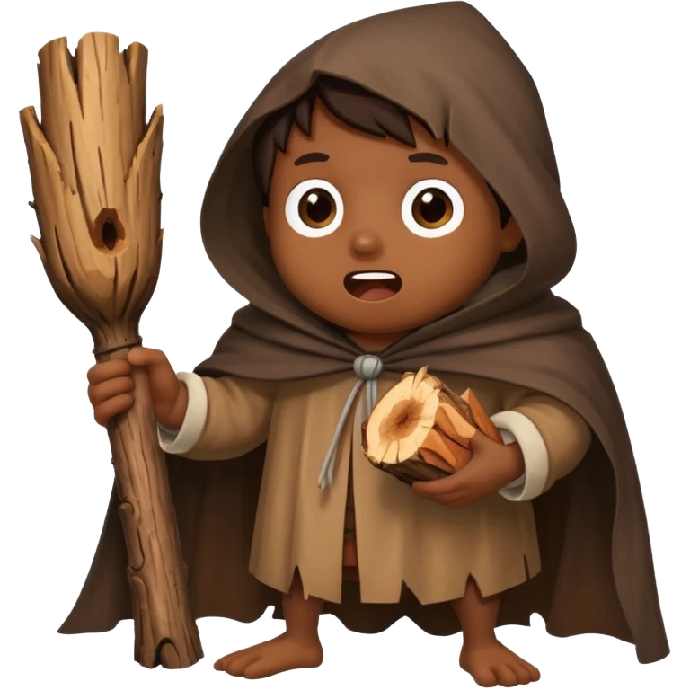 wood eater character with a log in its mouth emoji