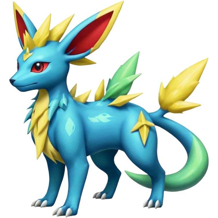 Salamence-Cresselia-Zygarde-Electrike-Jolteon-Manectric-Fakémon-fusion, full body emoji