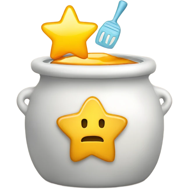 top of the pots, savings pot, honey pot, star emoji