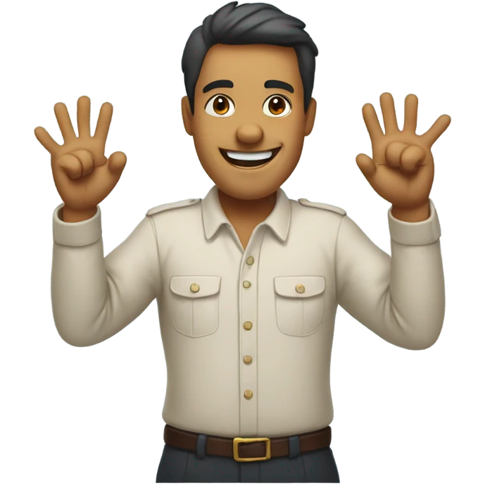 person with both their thumbs up  emoji