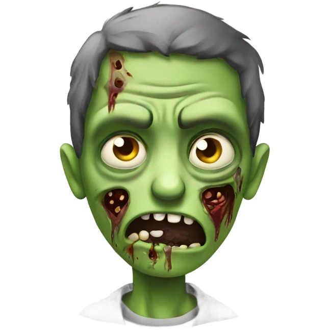 Sick zombie emoji