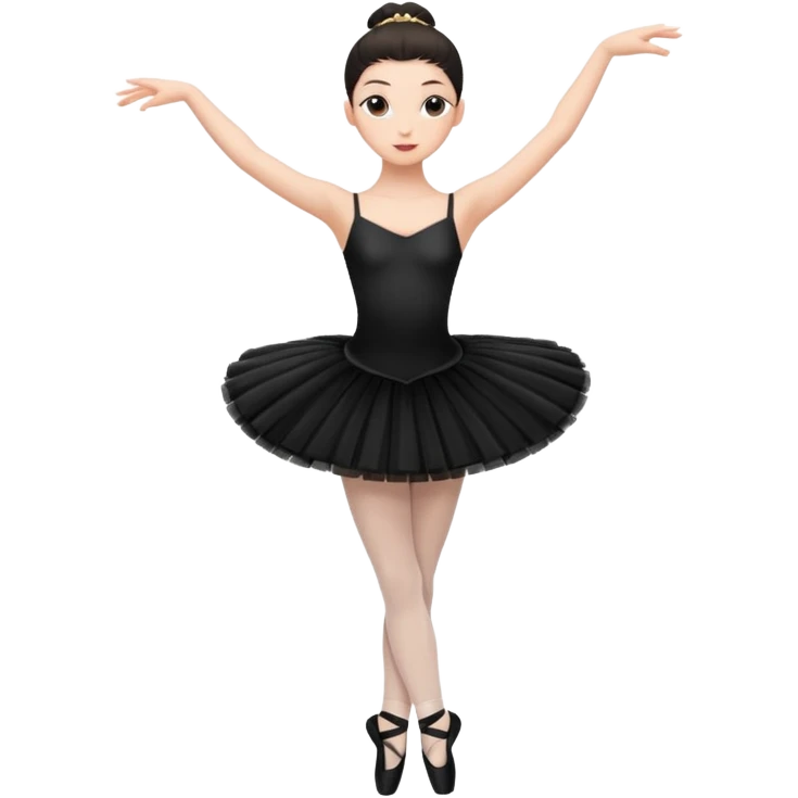 full body balet with black tutu emoji