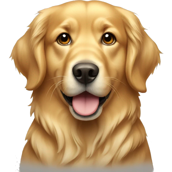 golden retriever dog emoji