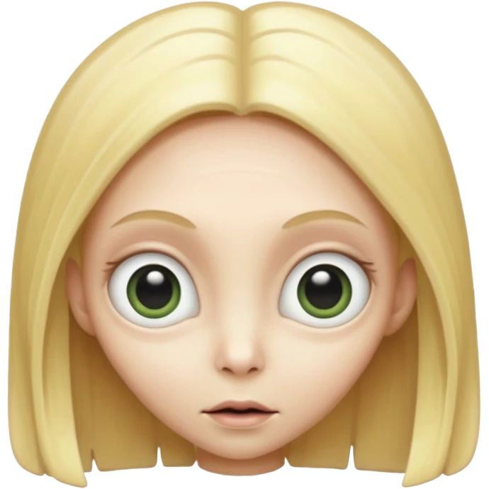 ALIEN WITH BLONDE emoji