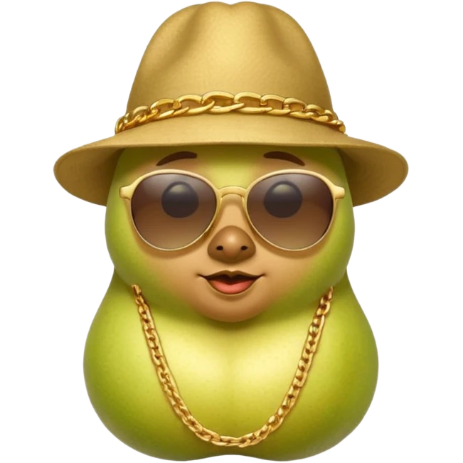birnen gangster amy rapper als birne emoji