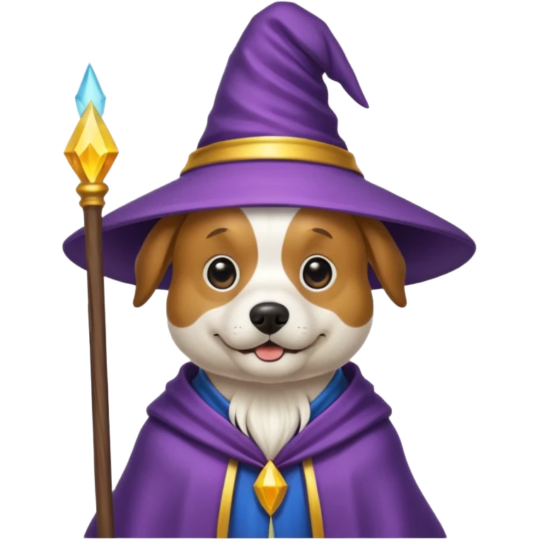 Dog wizard emoji