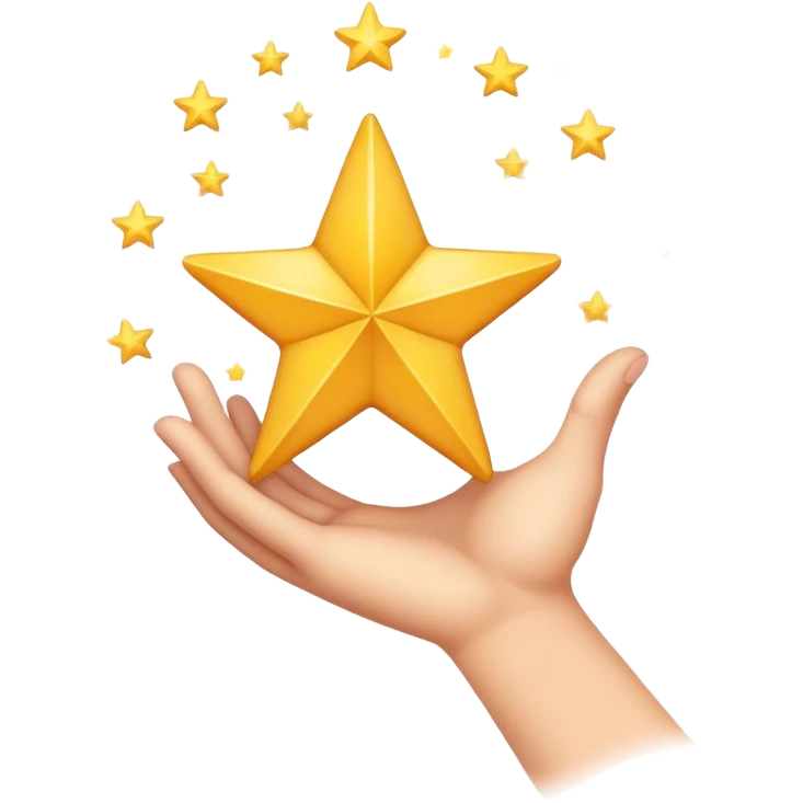 grabbing a dream star with your hand  emoji