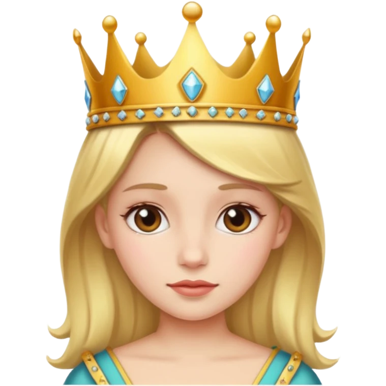 Girl with crown emoji