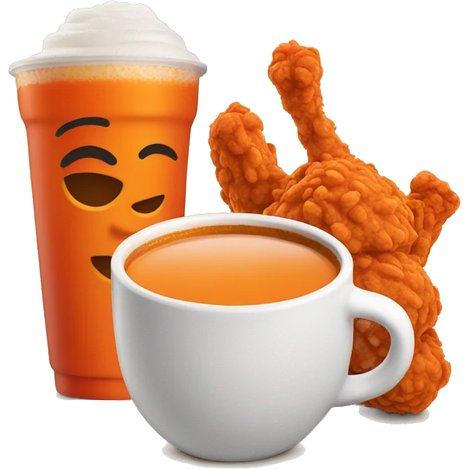 Spicy drink and Popeyes emoji