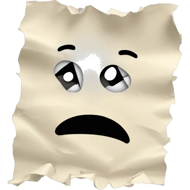 ripped paper emoji