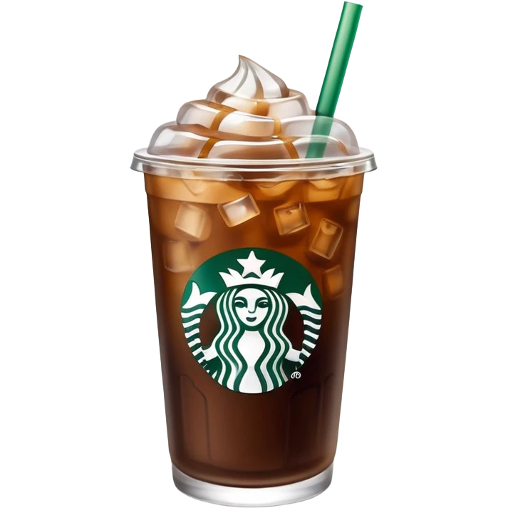 Starbucks iced coffee emoji