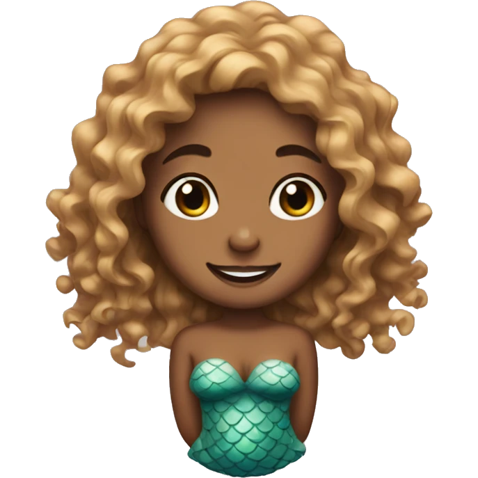 Mermaid with curly hair emoji