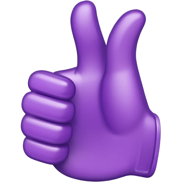 purple thump up  emoji