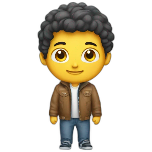Wear jacket in boy emoji