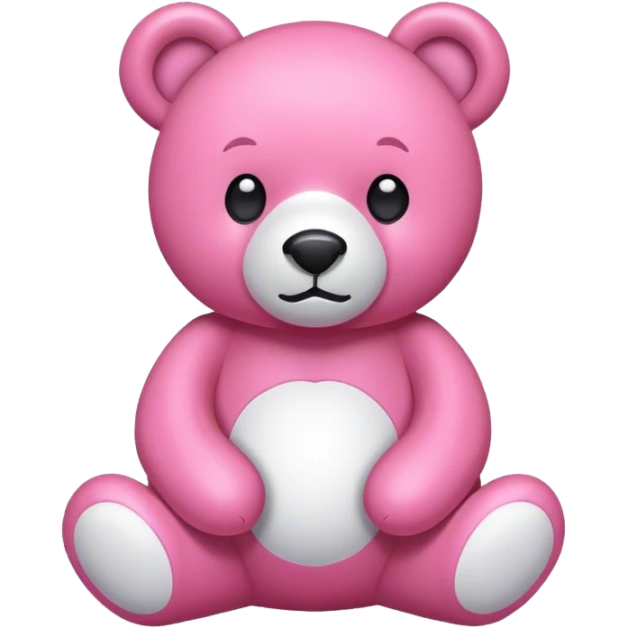 pink stuffed bear emoji
