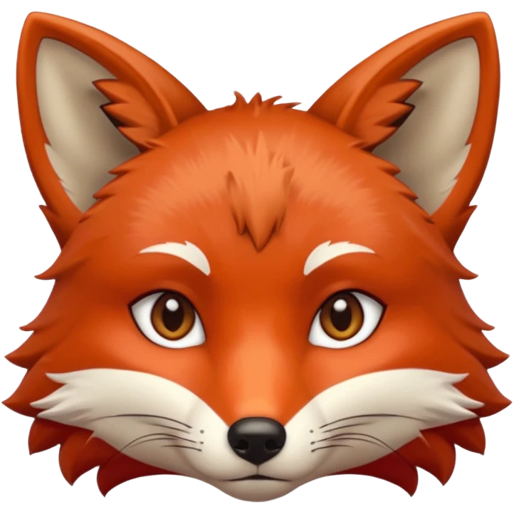 a fox who says no emoji