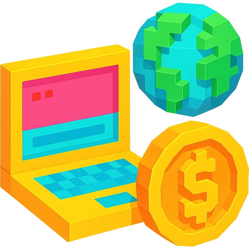 Online business money emoji