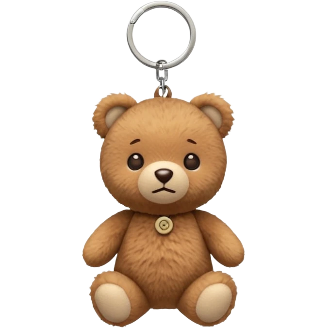Mini plush key chain – tiny teddy bear or animal plush. emoji