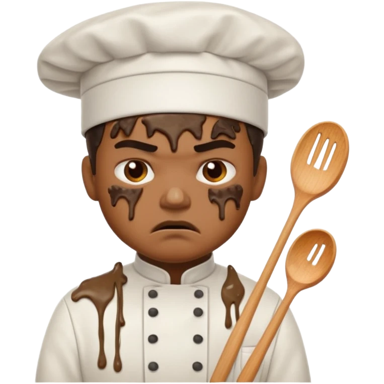 poo exploding from a chefs bottom emoji