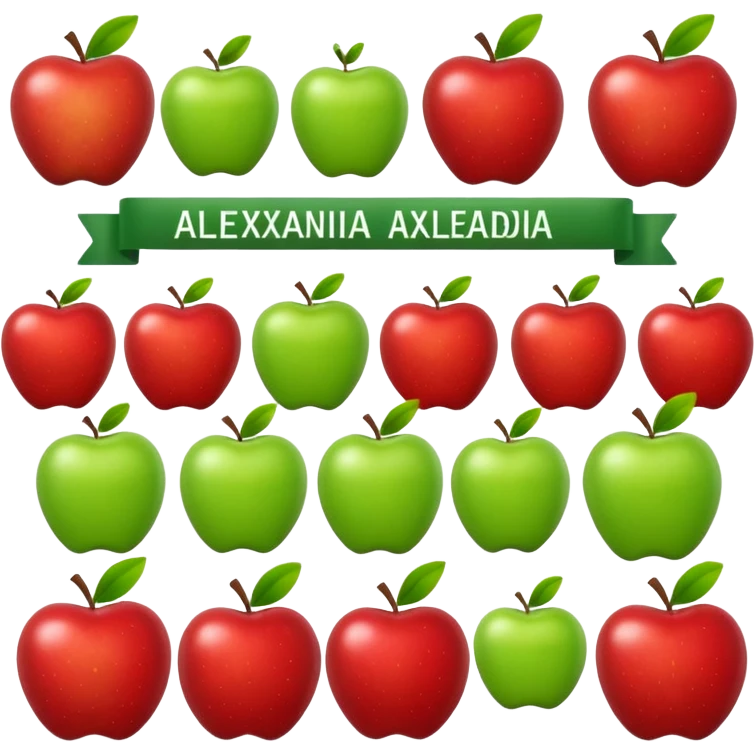 Make the Alexandria emoji with apple emojies style emoji