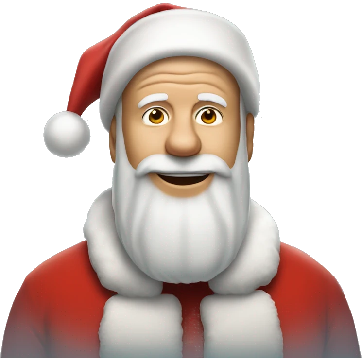 Bruce Willis as santa claus emoji
