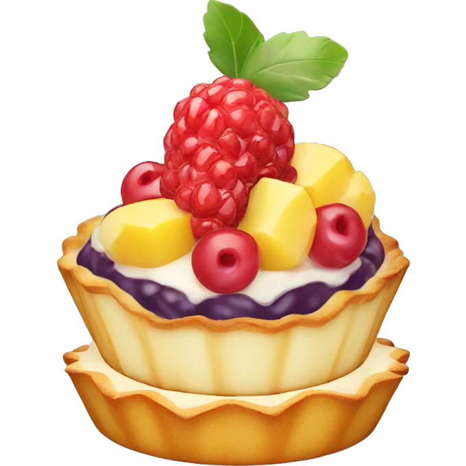Fruit tart emoji