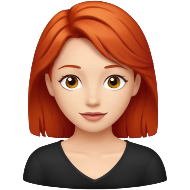 Red head flirt emoji