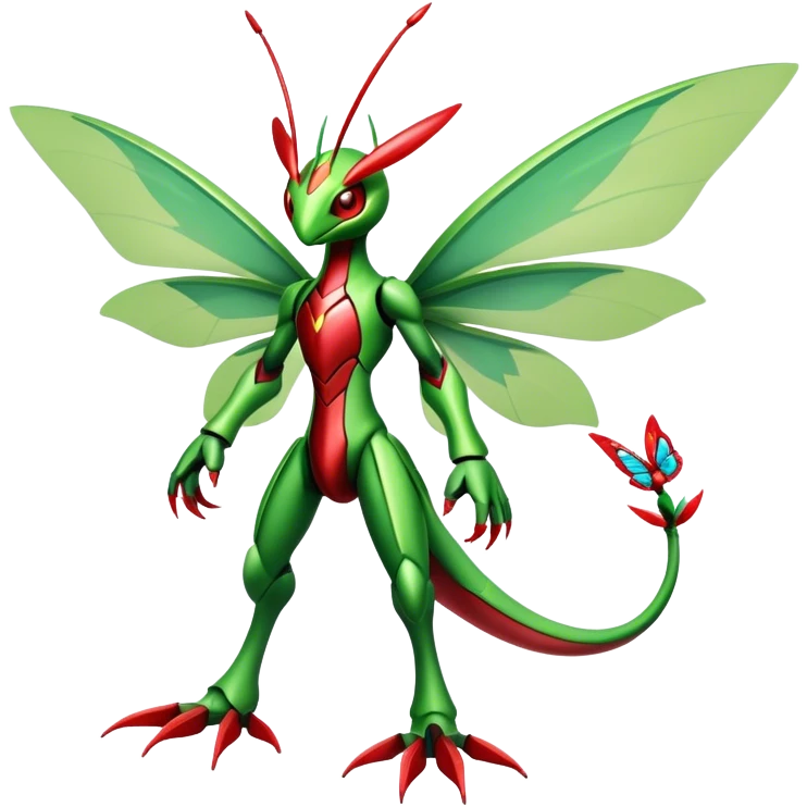  Cool Edgy Shiny Futuristic Ethereal Legendary Scizor-Kartana-Digimon-Schyther-Flygon-hybrid full body with butterfly wings emoji