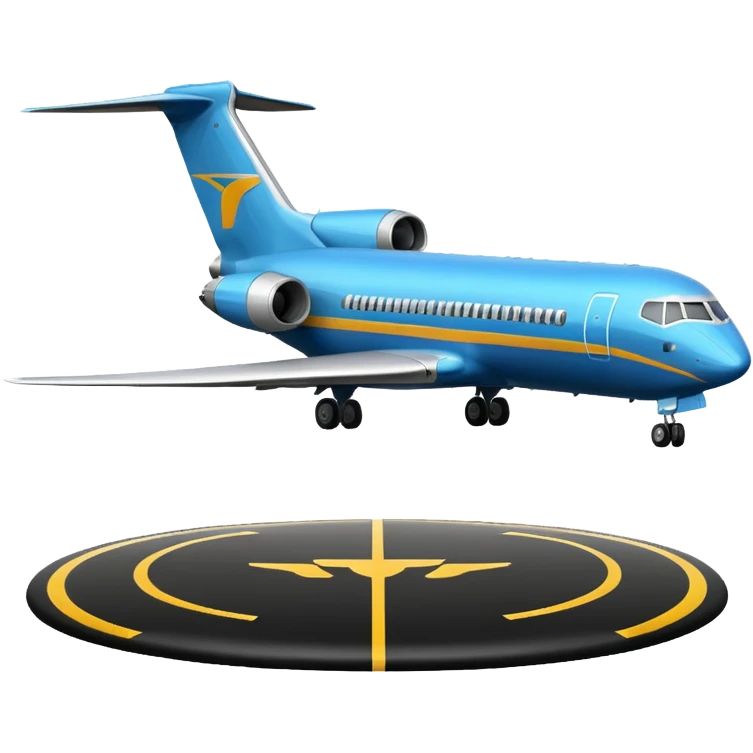 Boeing-727 landing emoji