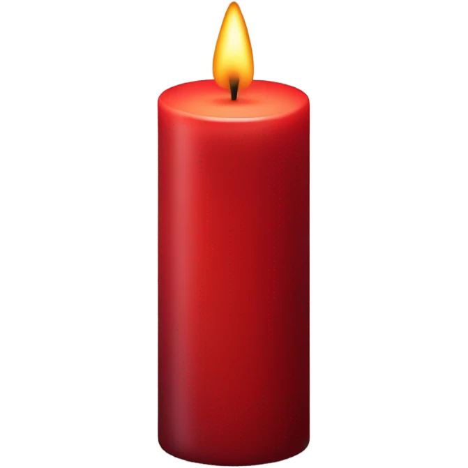 red candle emoji
