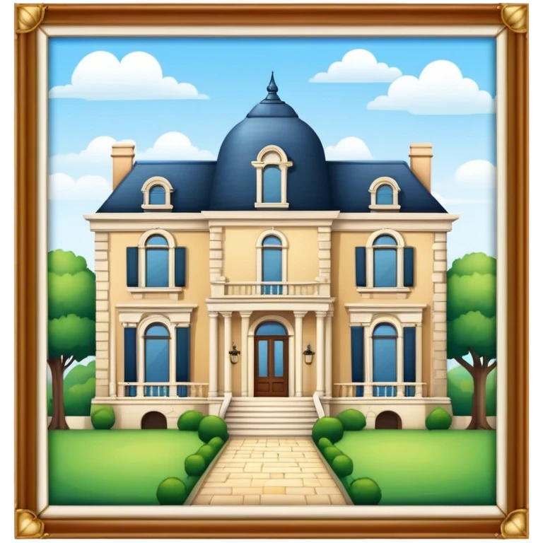 A historical old mansion emoji