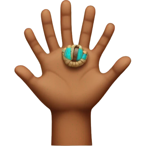 Moana hand emoji