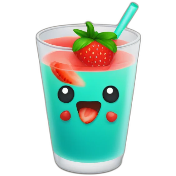 Suco de morango emoji