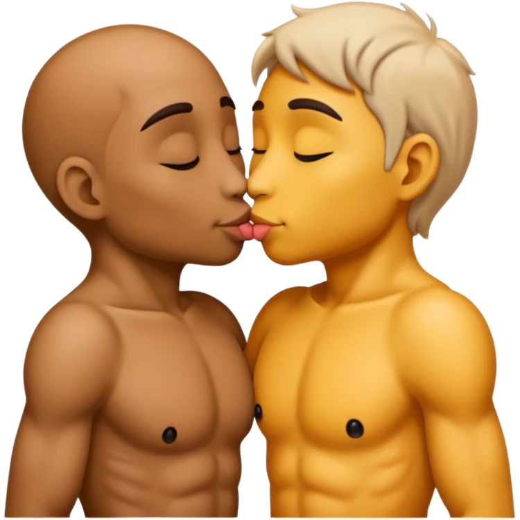 2 creatures kiss emoji