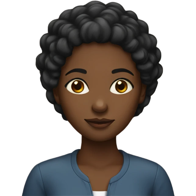 A black girl emoji