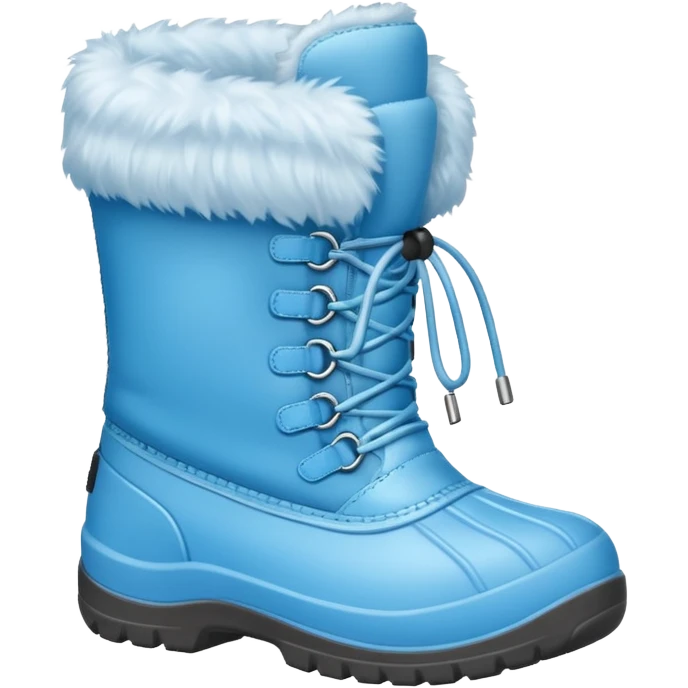 baby blue snow boots emoji
