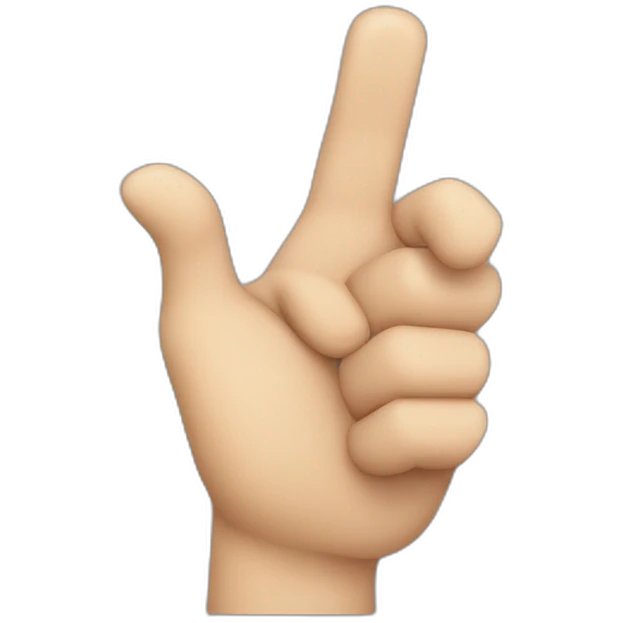 index finger pointing emoji