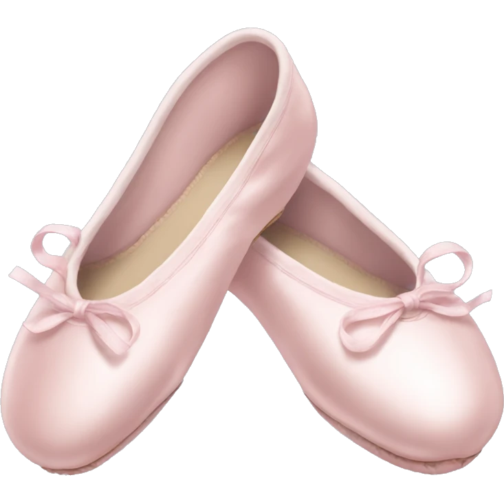 Pale pink ballet shoes emoji