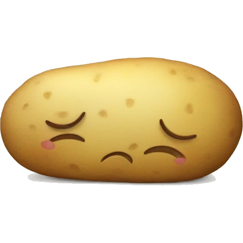 Potato sleeping emoji