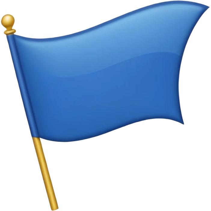 Цыганский флаг зеленый и синий с колесом emoji