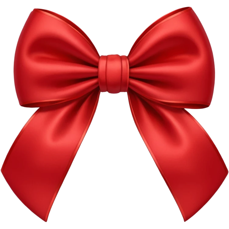 Realistic bow red  emoji