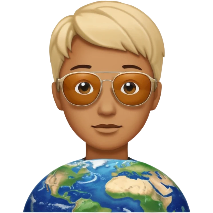 Hqz un emoji mezclando estos 😎🌍 emoji