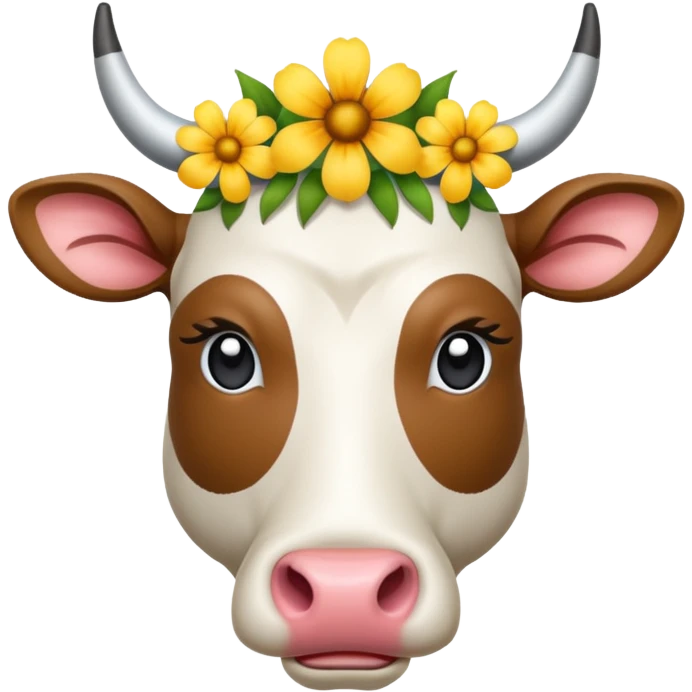 flower Indian cow emoji