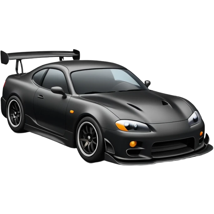 A car drifting in the streets  emoji