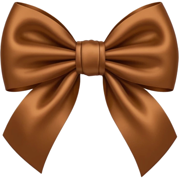 Brown bow  emoji