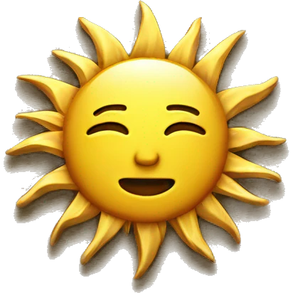 golden sun  emoji