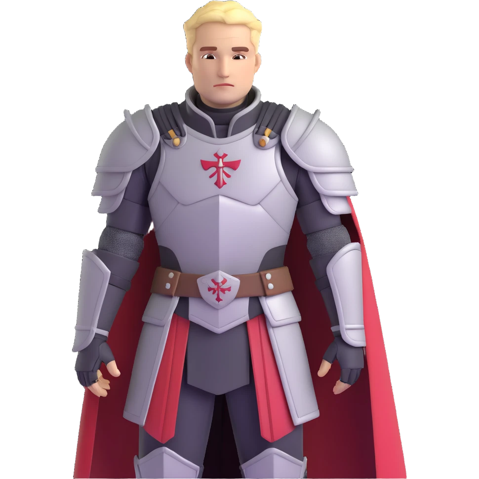 Commander Cullen from Dragon Age Inquisition with templar armor emoji