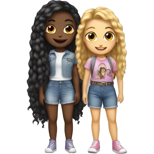 two best friends girls emoji
