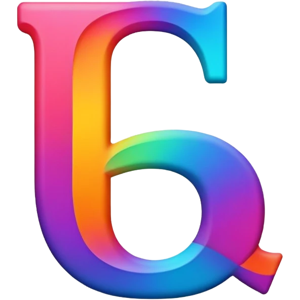 letters QLF, bold and colorful emoji